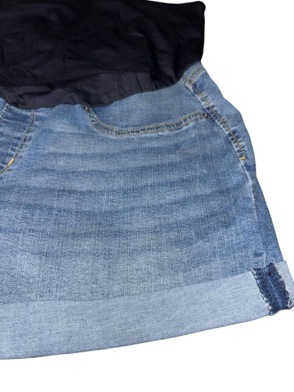 Levi's Signature Maternity Shortie Denim Shorts XL - Picture 2 of 6